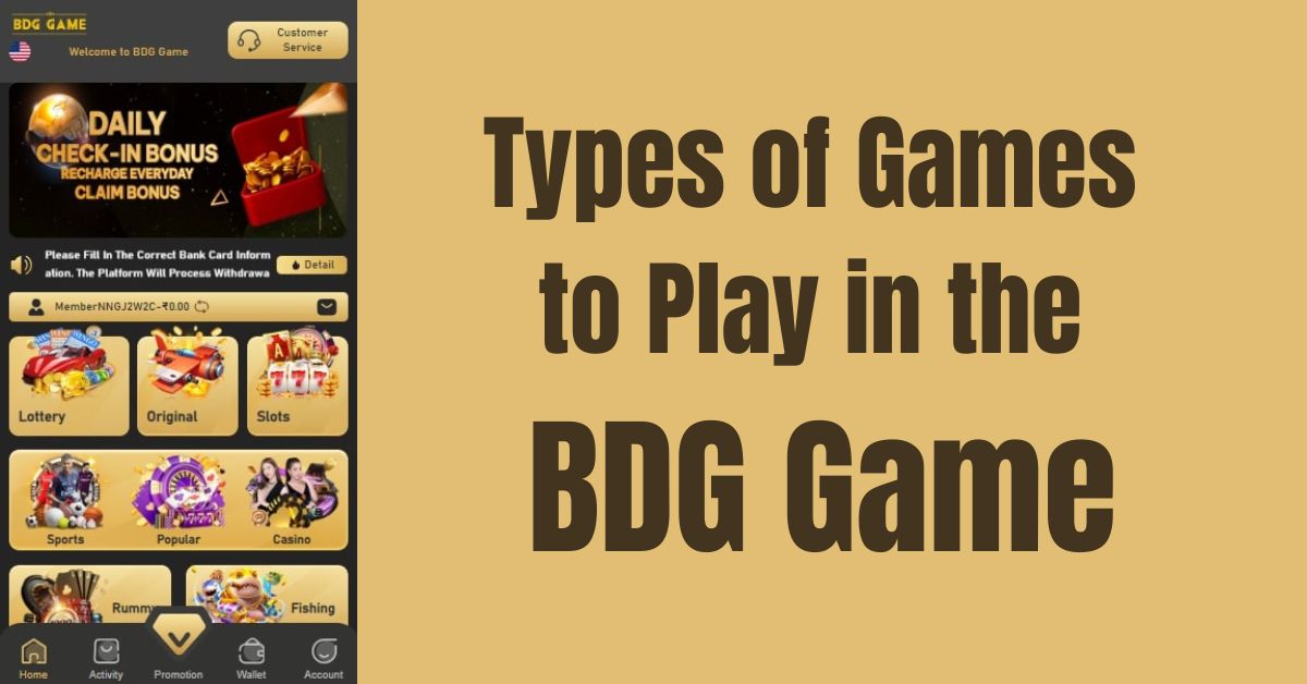 types of games in BDG game